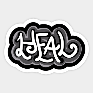 Heal bw Sticker